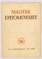1953 Magyar Építőművészet II. évf. 11-12. szám a Népstadion építésével foglalkozó szám