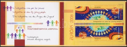 Europa CEPT, integration stampbooklet, Europa CEPT, integráció bélyegfüzet