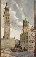 Augsburg, Perlachturm, Rathaus / tower, town hall s: Richard Wagner (EK)
