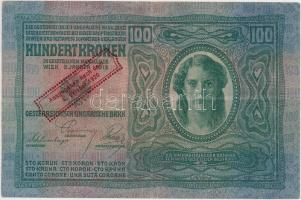1912. 100K hamis "Ausgegeben nach dem 4. oktober 1920" felülbélyegzéssel / fake overprint ...