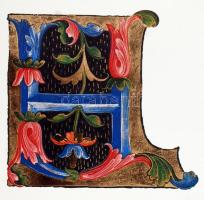 1992 Aranyozott Bakócz- Graduale iniciálé, 30x21cm