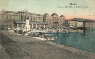 Fiume, Governo Marittimo, Palazzo Adria / maritime governement, palace, steamship (Rb)
