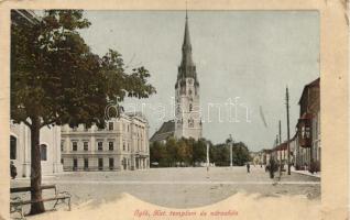 Igló, Katolikus templom, Városháza; Feitzinger Ede No. 701. / Catholic church, town hall (b)