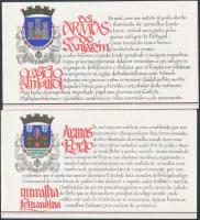 Várak és kastélyok (VII.) 2 db bélyegfüzet, Castles (VII) 2 stamp-booklet