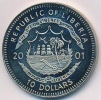 Libéria 2001. 10$ "Szabadság pillanatai - A szellem szabadsága Buddha" multicolor, tanúsít...