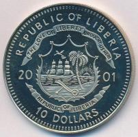 Libéria 2001. 10$ "Szabadság pillanatai - Női egyenjogúság 1866." multicolor, tanúsítvánny...