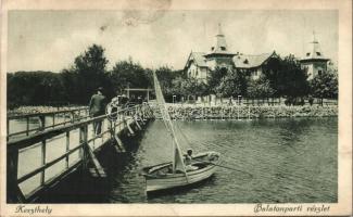 Keszthely, Balaton part, csónak (fa)