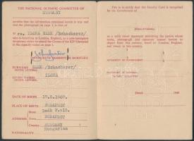 1948 Elek Ilona (1907-1988) kétszeres olimpiai bajnok, hatszoros világbajnok magyar tőrvívó; a magya...