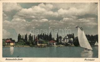 21 db RÉGI magyar városképes lap, vegyes minőség; Balaton és környéke / 21 old Hungarian town-view postcards, mixed quality; Balaton and its surrondings