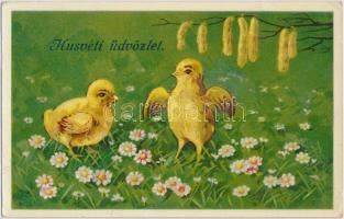 Easter, chicken, Serie 748. litho