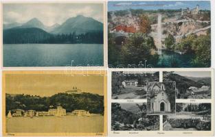 91 db RÉGI magyar és külföldi városképes lap, vegyes minőség; több magyar / 91 old Hungarian and for...