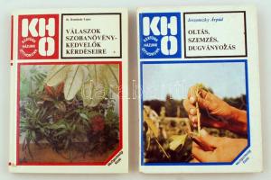 2 db érdekes szakkönyv, számos képpel, illusztrációval: Jeszenszky Árpád: Oltás, szemzés, dugványozás. Bp., 1983, Mezőgazdasági Kiadó (KHO - Kertünk, házunk, otthonunk). Kartonált papírkötésben, jó állapotban.; Komiszár Lajos: Válaszok szobanövény-kedvelők kérdéseire. Bp., 1988, Mezőgazdasági Kiadó (KHO - Kertünk, házunk, otthonunk). Kartonált papírkötésben, jó állapotban.