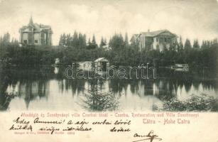 Tátra, Csorba-tó, Vendéglő és Szentíványi villa / lake, restaurant, villa (EK)