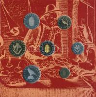 2001. 1Ft-100Ft 7klf db, szettben "Ezeréves a magyar pénzverés" T:PP