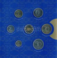 2000. "Magyarország Pénzérméi" 1Ft-100Ft 7klf db + 200Ft "Millenium", szettben T:PP