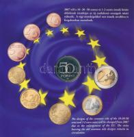 2007. 1Ft-100Ft 8klf db, szettben, benne 50Ft "50 éves a Római Szerződés" T:PP