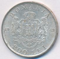 Románia 1942. 200L Ag T:2,2- Romania 1942. 200 Lei Ag C:XF,VF