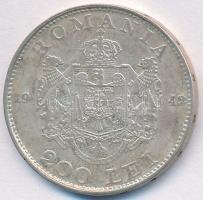 Románia 1942. 200L Ag T:2,2- Romania 1942. 200 Lei Ag C:XF,VF