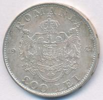 Románia 1942. 200L Ag T:2,2- Romania 1942. 200 Lei Ag C:XF,VF