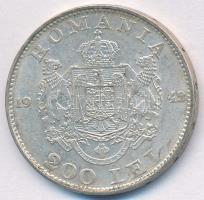 Románia 1942. 200L Ag T:2,2- Romania 1942. 200 Lei Ag C:XF,VF