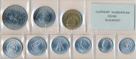 1981. 2f-10Ft 9db klf érmés forgalmi sor fóliatokban T:1