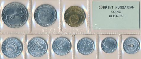 1982. 2f-10Ft 9db klf érmés forgalmi sor fóliatokban T:1