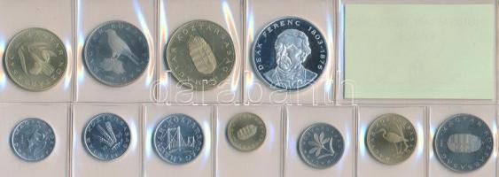 1995. 10f-200Ft 11db klf, forgalmi sor, közte 200ft Ag "Deák" T:PP