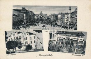 Marosvásárhely, Fő tér, Református kollégium, Közművelődési ház / main square, Calvinist school, cultural house