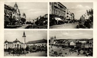 Marosvásárhely, utcák, Splendid szálloda, Kertész Rezső és Révész Béla üzletei, Kalap Király / streets, hotel, shops