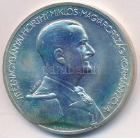 1993. "Vitéz Nagybányai Horthy Miklós Magyarország kormányzója / Temetésének emlékére 1993. szeptember 4." jelzett Ag emlékérem eredeti tokban tanúsítvánnyal (32,93g/0.925/40mm) T:PP felületi karc