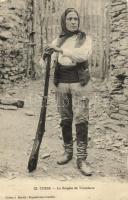 Corse, Bergere de Venzolasca / shepherdess, French folklore from Venzolasca, Női juhász Venzolasca-ból, Francia folklór