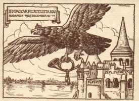 1925 Budapest II. Magyar Filatelista Nap /Second Hungarian Philatelist Day, So. Stpl s: Haranghy (EK)