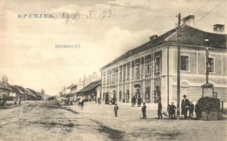 Eperjes, Presov; Szebeni út, üzletek; Divald / street