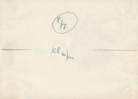 cca 1975 Fogorvosnál, fotó, hátulján feliratozva, 13×18 cm