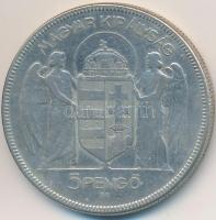 1930. 5P Ag "Horthy jobbra" T:3
Adamo P8