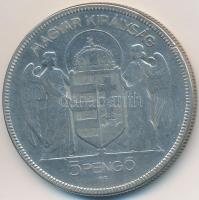 1930. 5P Ag "Horthy jobbra" T:3
Adamo P8