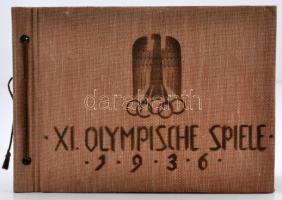 1936 Berlin, XI. Olympische Spiele - album 11 db képeslappal. Arno Breker a harmadik birodalom számára készített szobrai / album with 11 postcards of Third Reich Sculpture from Arno Breker, NS propaganda