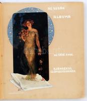 Az Újság albuma az 1906. évre ajándékul előfizetőinek. Kiadói aranyozott egészvászon kötés, néhány l...