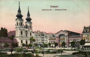Budapest I. Batthyány tér / Bomba tér, templom, piac, vendéglő