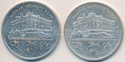 1992. 200Ft Ag "MNB" (2x) T:2,2-