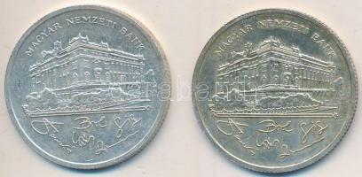 1992. 200Ft Ag "MNB" (2x) T:2,2-