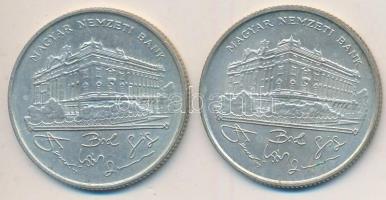 1993. 200Ft Ag "MNB" (2x) T:2,2-