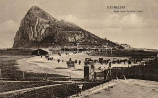 Gibraltar, Rock from Spanish Lines (EB)
