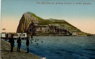 Gibraltar, The Rock from the Bathing Pavilion at Linea (small tear)