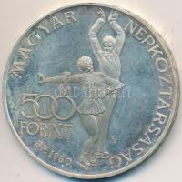 1980. 500Ft Ag "Téli Olimpia - Lake Placid" T:2 (PP)