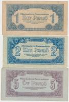 1944. 1P + 2P + 5P + 10P + 20P + 100P "A Vörös Hadsereg Parancsnoksága" T:II-,III