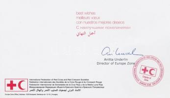 Anitta Underlin, a Vöröskereszt és Vörös Félhold szervezetek Nemzetközi Szövetsége (IFRC) elnökének ...