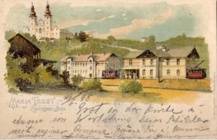1898 Maria Trost mit elektr. Bahn Litho
