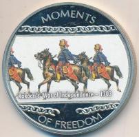 Libéria 2004. 10$ "Szabadság pillanatai - Rákóczi szabadságharc 1703" multicolor T:PP ujjlenyomatos Liberia 2004. 10 Dollars "Moments of Freedom - Rakoczi's War of Independence 1703" multicolor C:PP fingerprint
