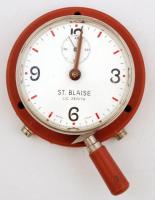 Zenith St. Blaise telefonidő-mérő óra. Svájci, mechanikus, jól működik, eredeti dobozában / Telephone timer Zenith Swiss mechanic watch in original box, in nice condition
